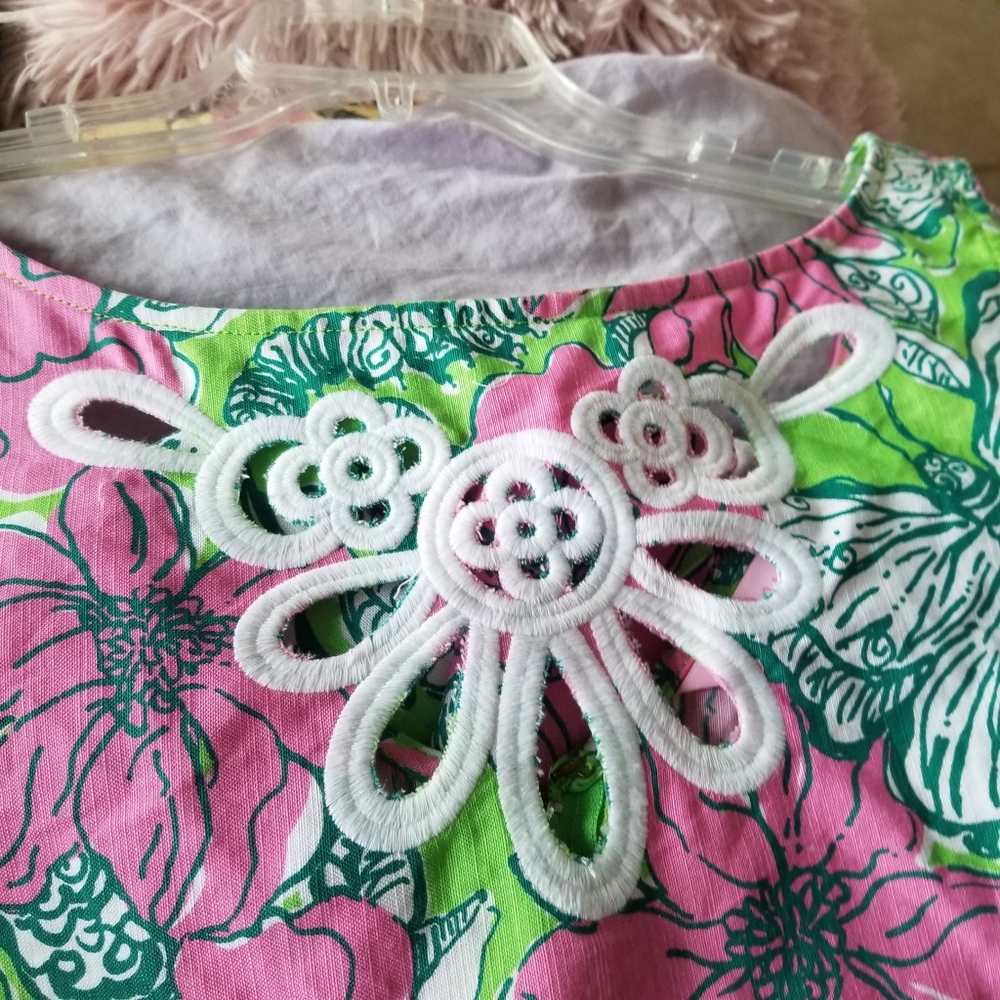 Lilly Pulitzer Dress Sz10 Gorgeous Lace Trim$38. - Picture 5 of 6